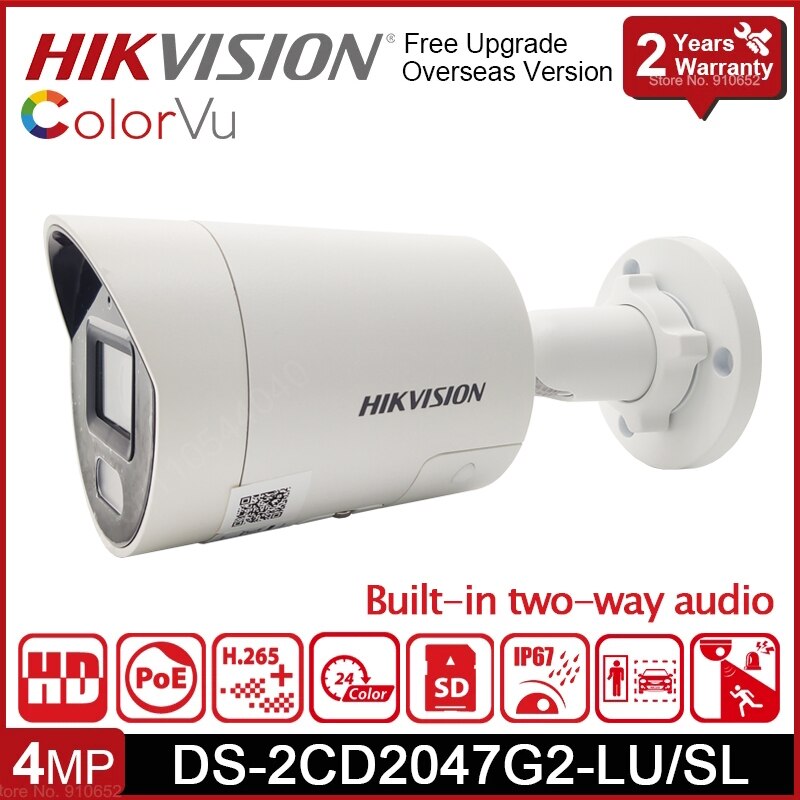 Hikvision DS-2CD2047G2-LU/SL 4MP ColorVu Ʈκ ..